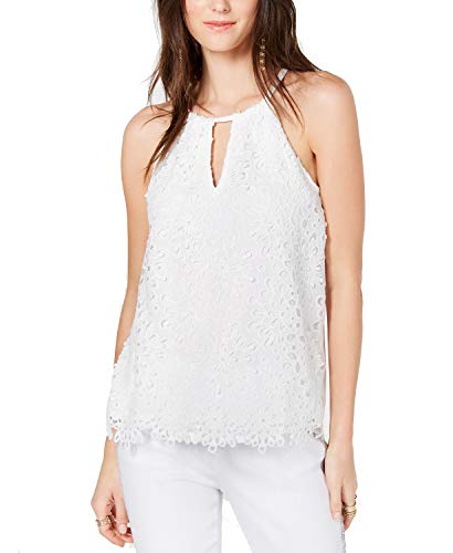 INC Lace Keyhole Halter Top