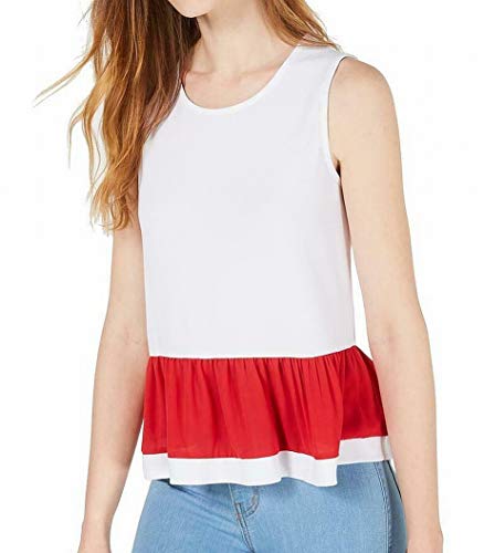 Two-Tone Peplum Top
