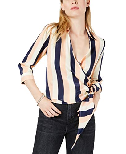 Striped Wrap Top