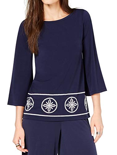 Michael Michael Kors Boat Neck Studded Top Sizes