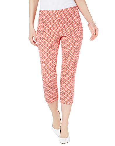 Geometric-Print Cropped Pants