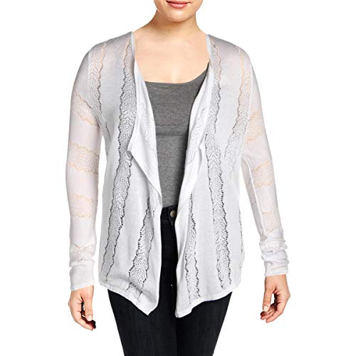 INC Womens Embroidered Long Sleeves Cardigan Sweater