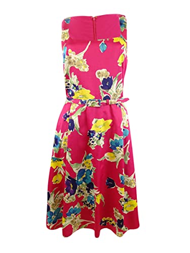 Lauren Ralph Lauren Floral Belted Cocktail Dress