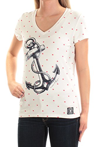 Tommy Hilfiger V Neck Short Sleeve Top