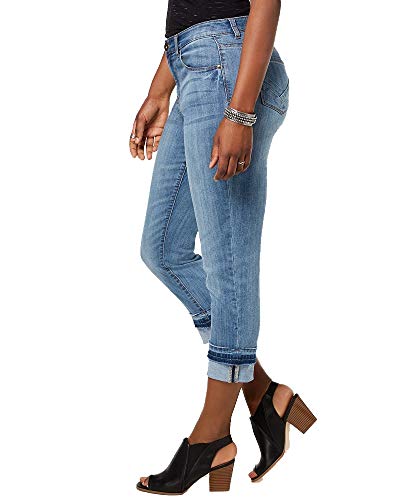 Style & Co Cuffed-Hem Straight-Leg Jeans (Blue, 12)