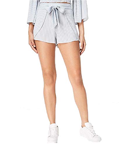 Juniors' Printed Tie-Front Soft Shorts