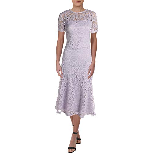 Lauren Ralph Lauren Womens Loki Lace Short Sleeves Sheath Dress