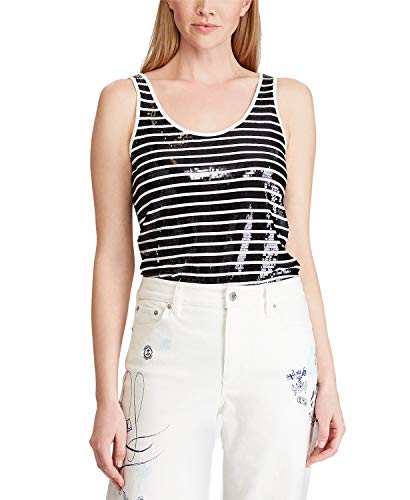 Ralph Lauren Lauren Tank Top (Lauren Navy/Silk White, XS)