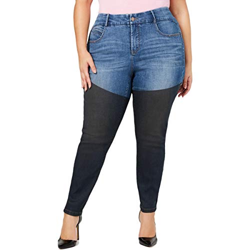 Plus Size Coated Skinny Jeans