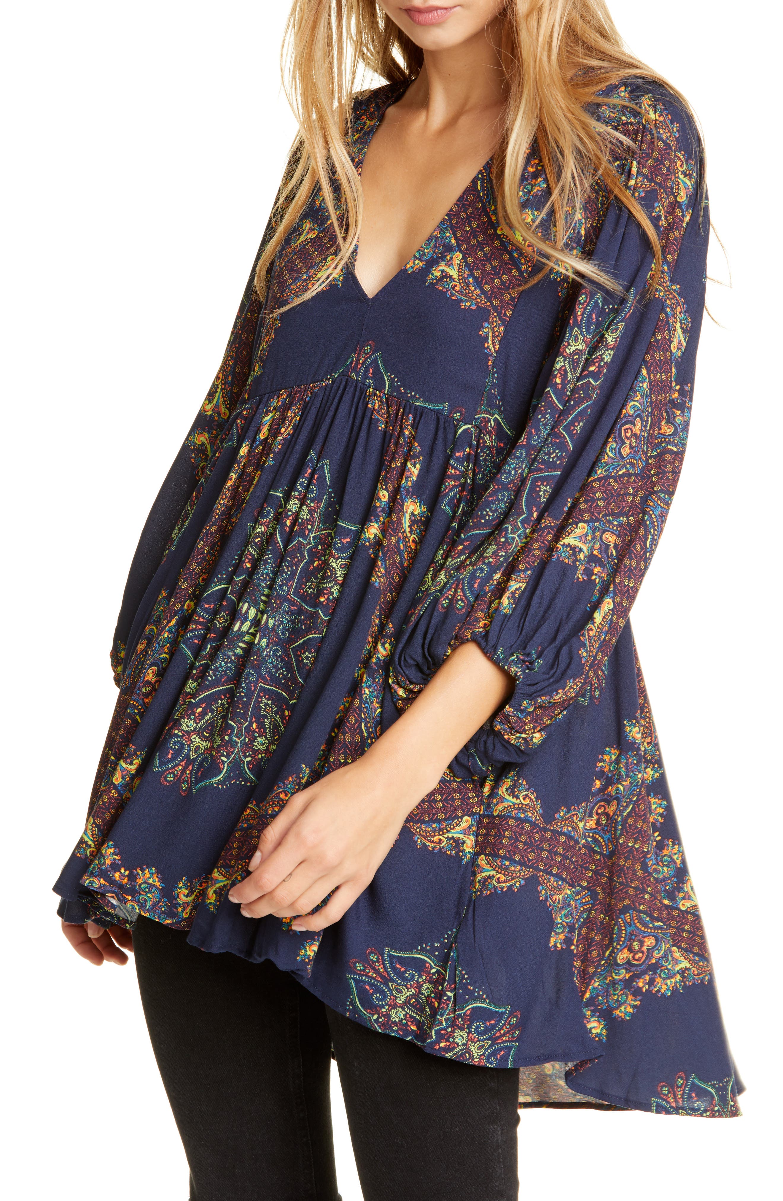 Free People Girl Talk Tunic Top