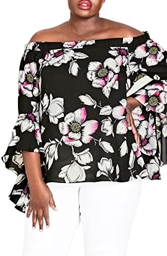 Trendy Plus Size Off-The-Shoulder Top