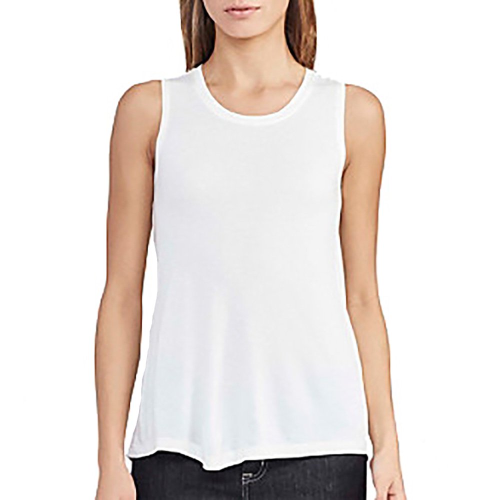Ralph Lauren Scoop Neck Tank Top (Herbal Milk, X-Small)
