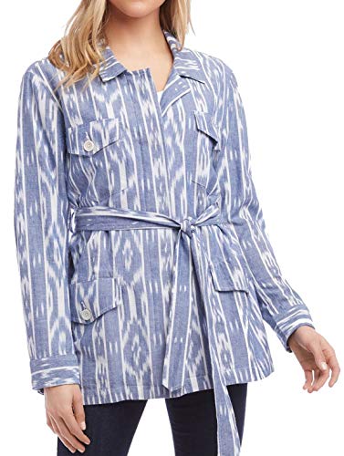 Printed Belted Cotton Jacket