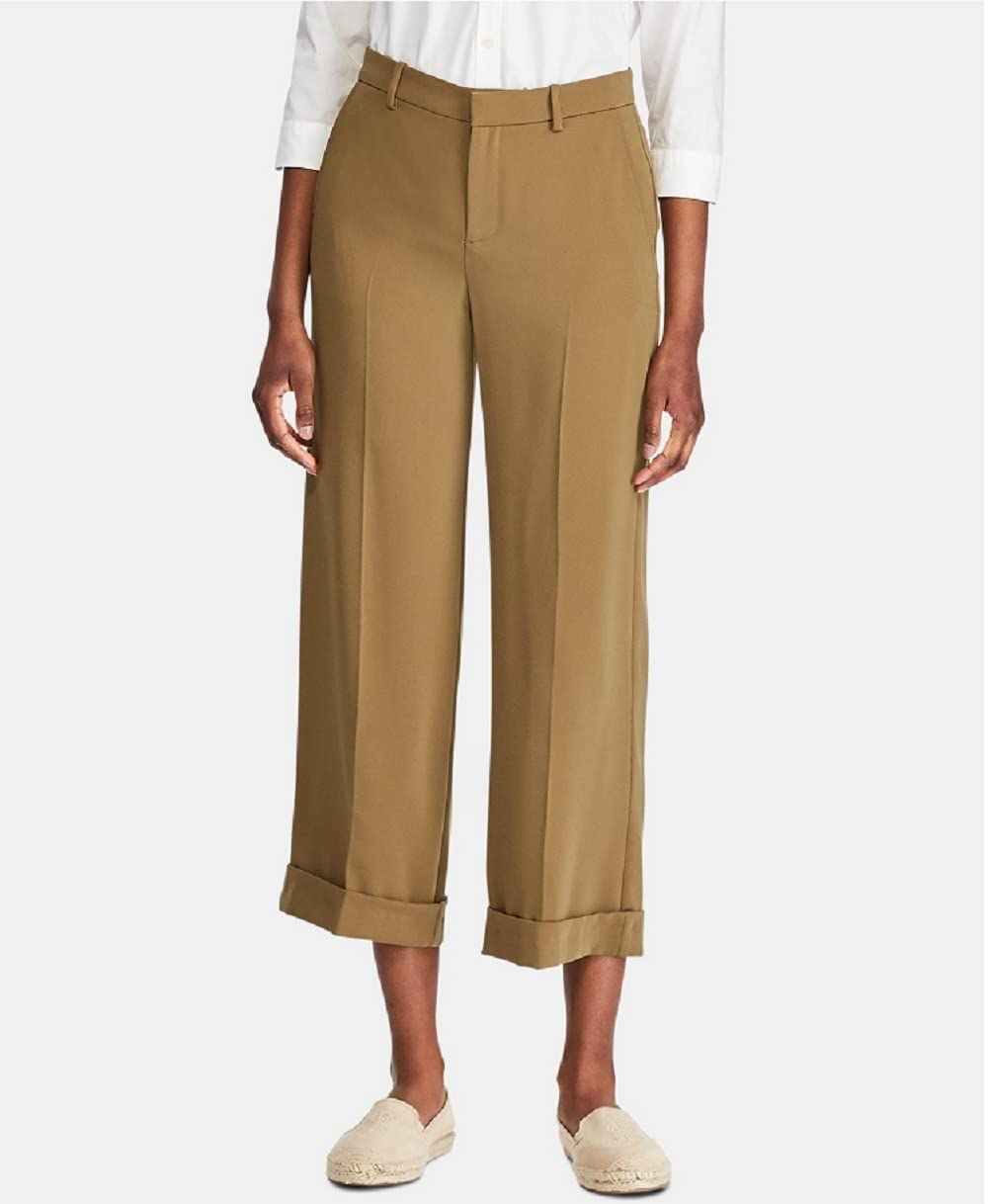 Lauren Ralph Lauren Twill Wide Leg Pants