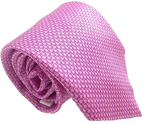 Men's Neck Tie One Chain Link Print Skinny Silk