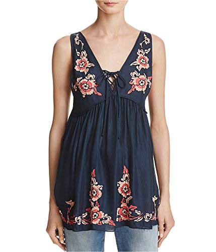 Free People Aida Embroidered Slip Tunic