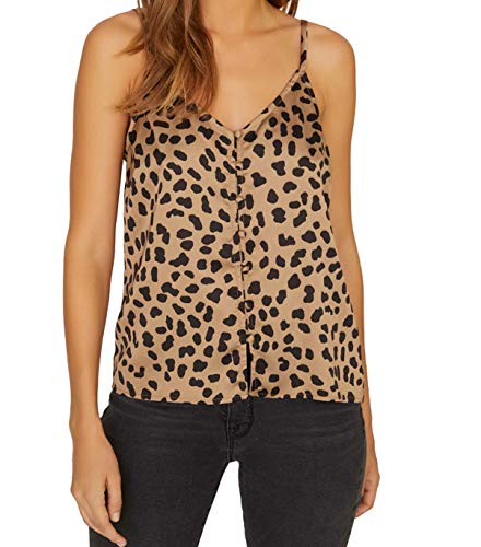 Essential Printed Button-Up Camisole Top