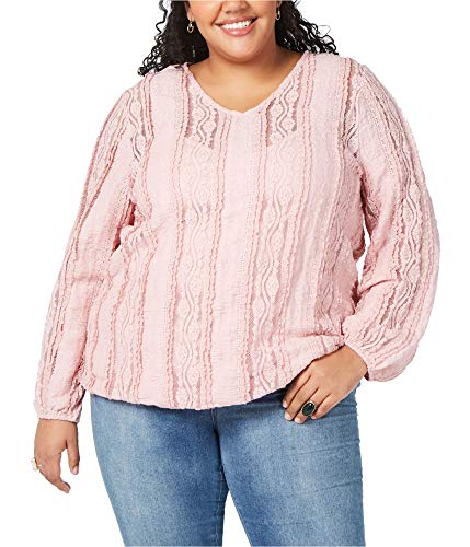 Plus Size Lace V-Neck Top