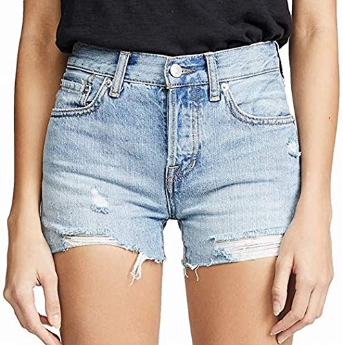 Free People Sofia Cotton Distressed Raw Hem Shorts