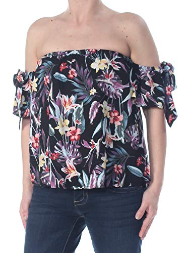 Juniors' Off-The-Shoulder Tie-Sleeve Top