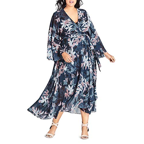 Trendy Plus Size Floral-Print Wrap Dress