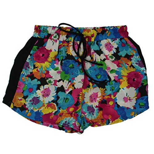 VIGOSS Floral Print Contrast Trim Casual Shorts