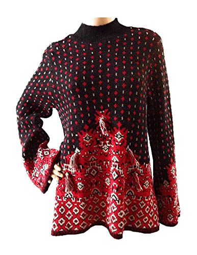 Style & Co. Womens Turtleneck Bell Sleeves Tunic Sweater