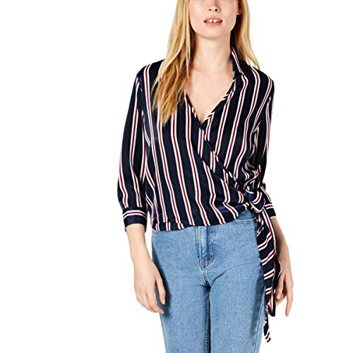 Striped Wrap Top