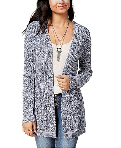 Juniors' Marled Lace-Up Cardigan