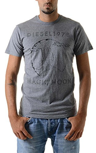Diesel Men's T-Hita T-Shirt, Grey, Large
