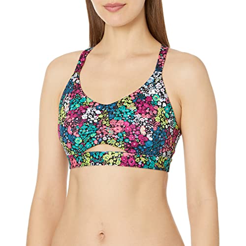 Champion Womens Soft Touch Ruched Front Sports Bra
