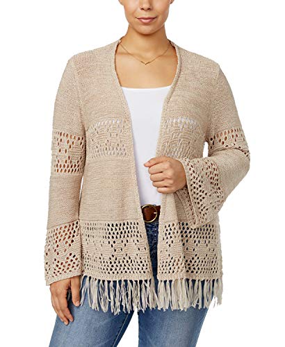 Plus Size Open-Front Cardigan