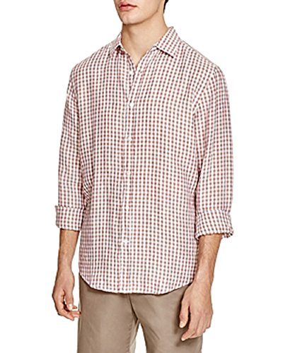 Linen Check Regular Fit Button-Down Shirt