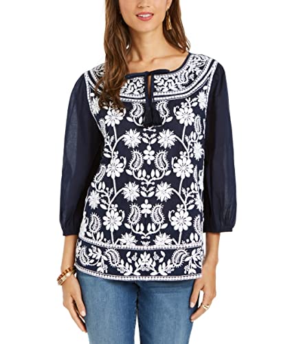 Cotton Peasant Blouse