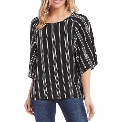 Striped Flare-Sleeve Top