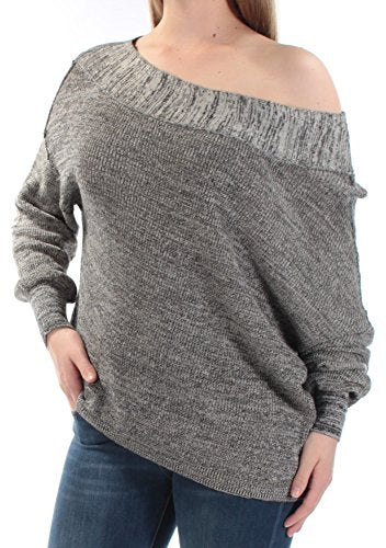 Free People Womens Alana Linen Heathered Sweater