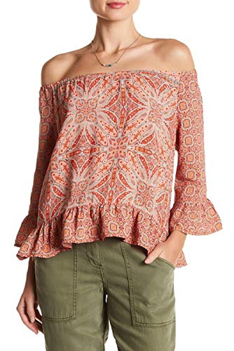 Sanctuary Julia Printed Off The Shoulder Top