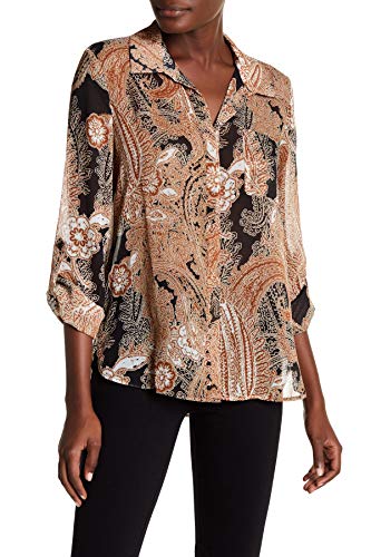 Tommy Hilfiger Women's Paisley Button Down Shirt