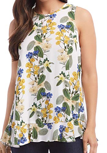 Floral-Print Ruffled-Hem Top