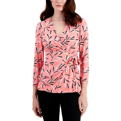 Anne Klein Anne Klein Printed Tie-waist