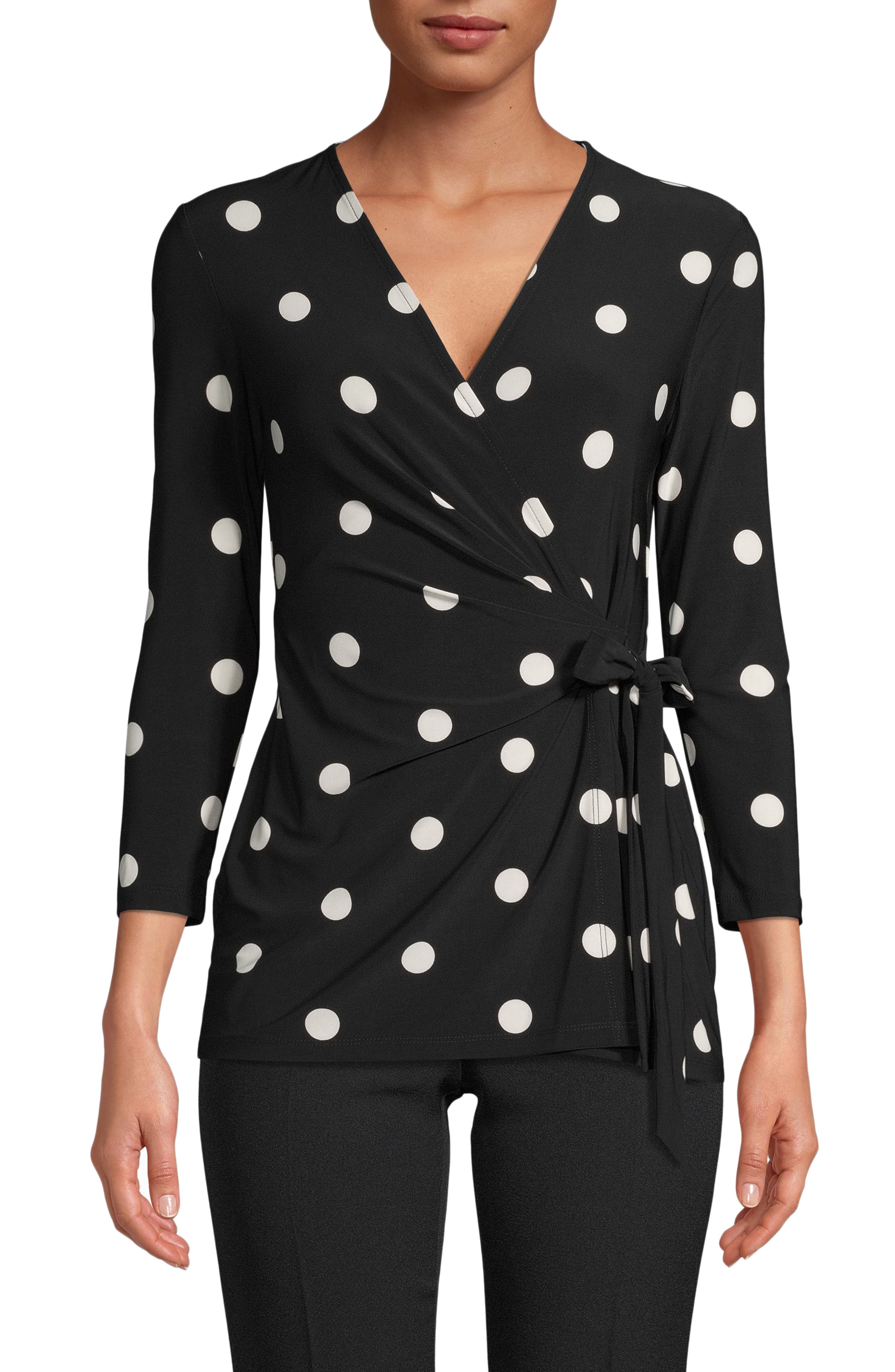 Printed Tie-Waist Top