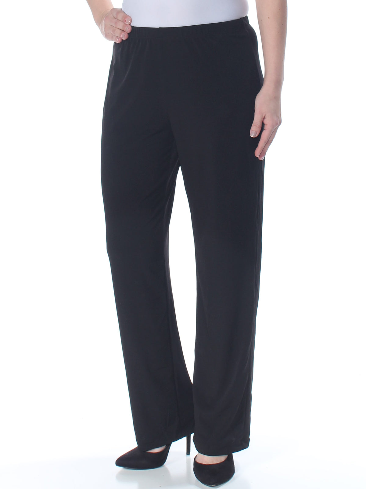 Petite Pull-On Straight-Leg Pants