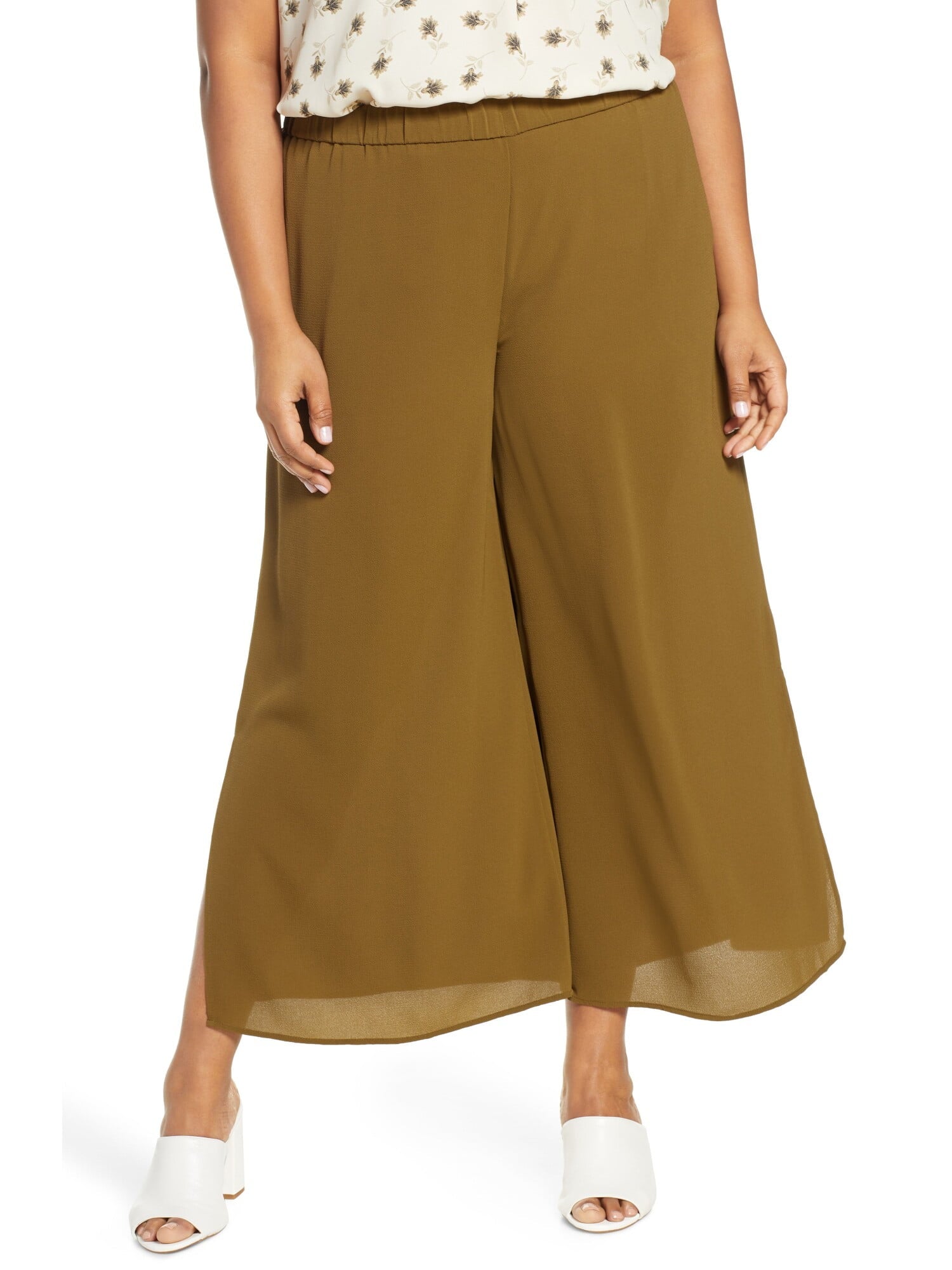 Vince Camuto Slit Wide Leg Pants