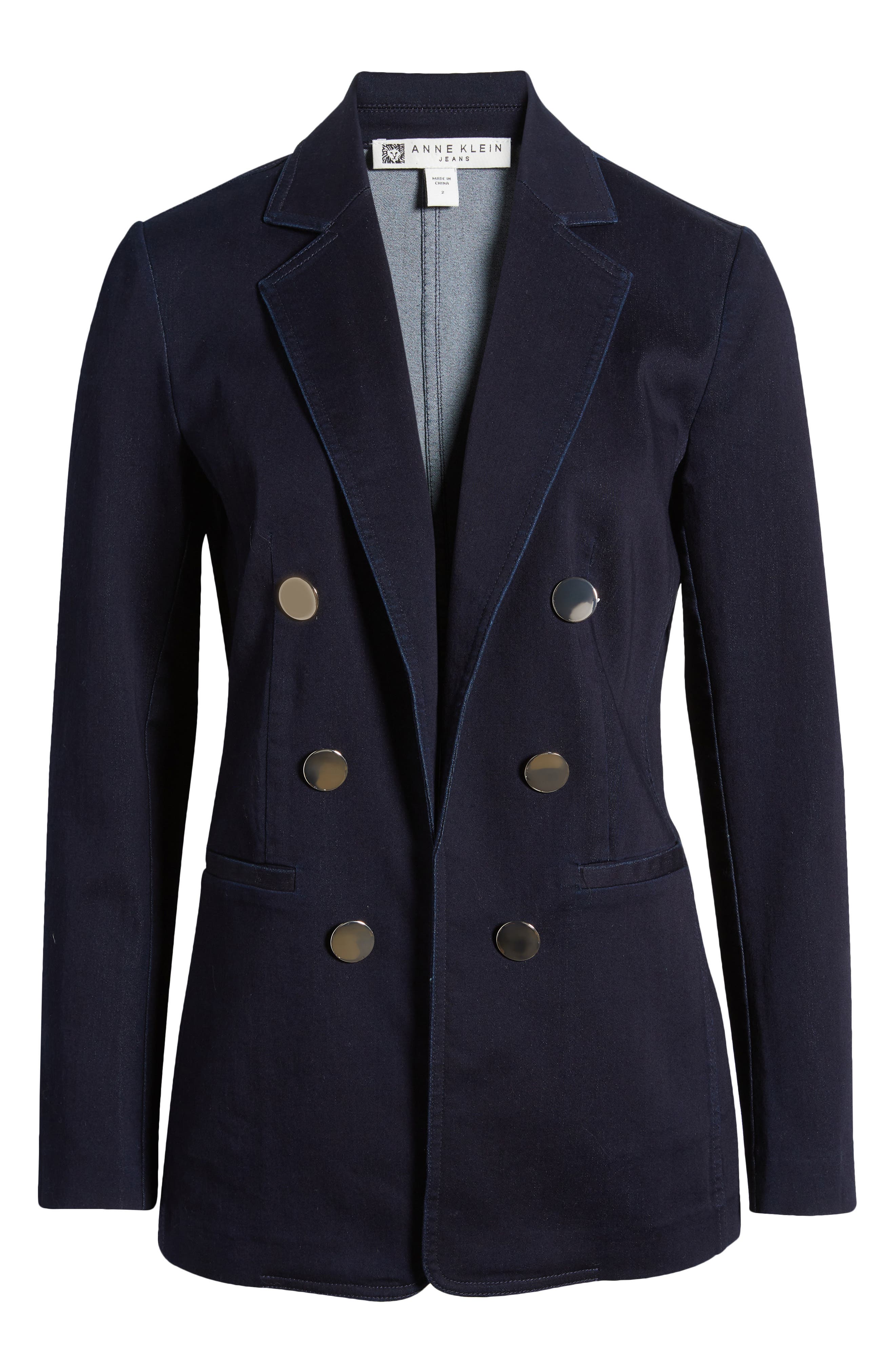 Anne Klein City Denim Jacket in Indigo Rinse Wash