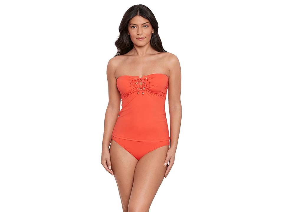 Women's Lace-Up Tubini Top