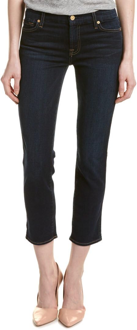 Denim Ankle Straight Leg Jeans