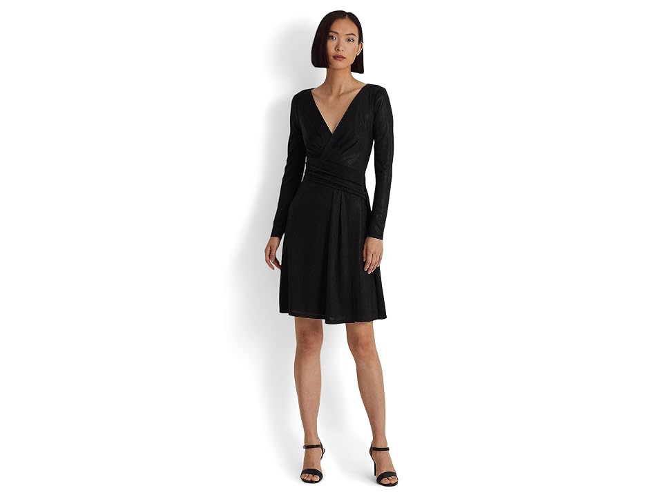 Lauren Ralph Lauren Womens Shimmer Knee-Length Cocktail and Party Dress