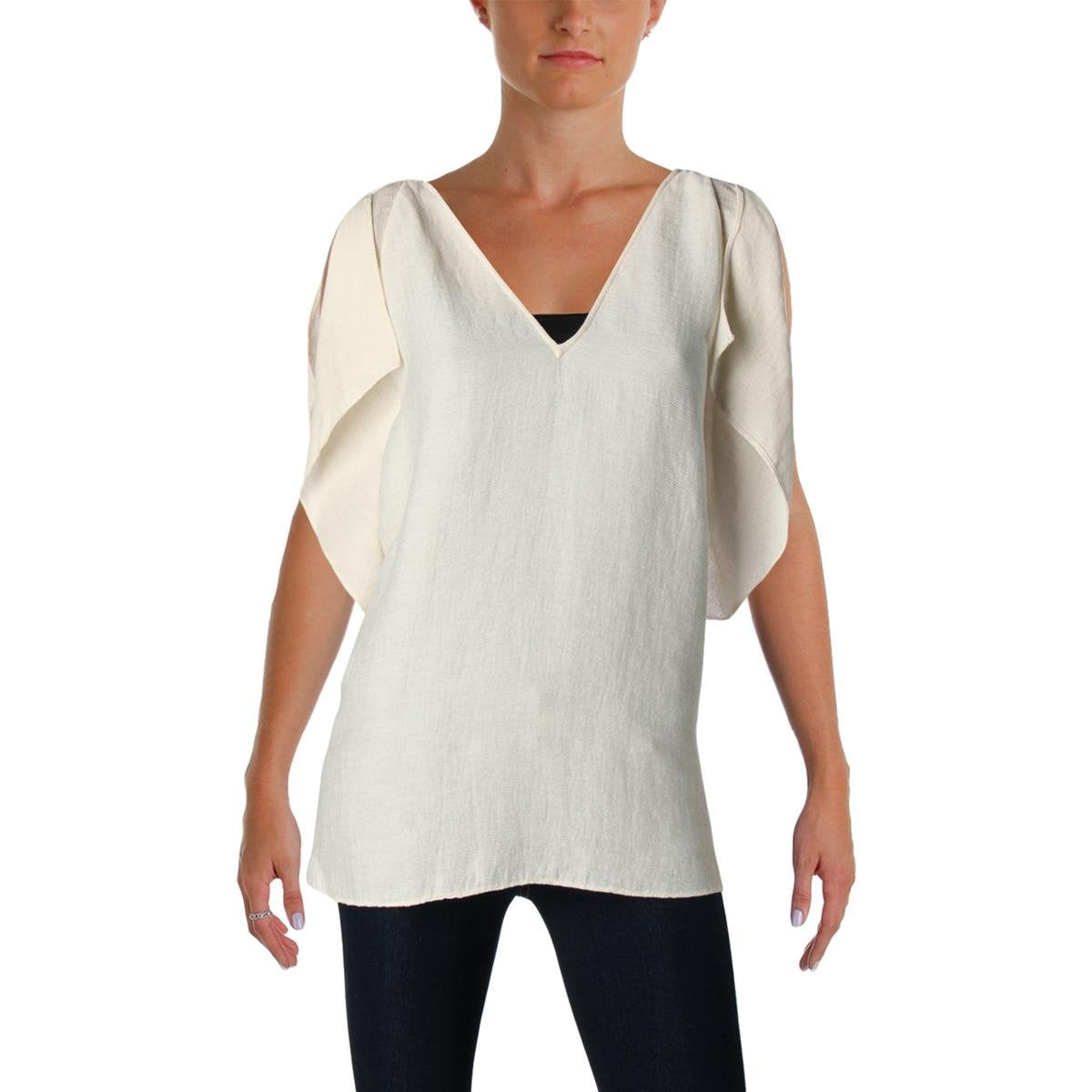 Rachel Rachel Roy Flutter Textured Blouse