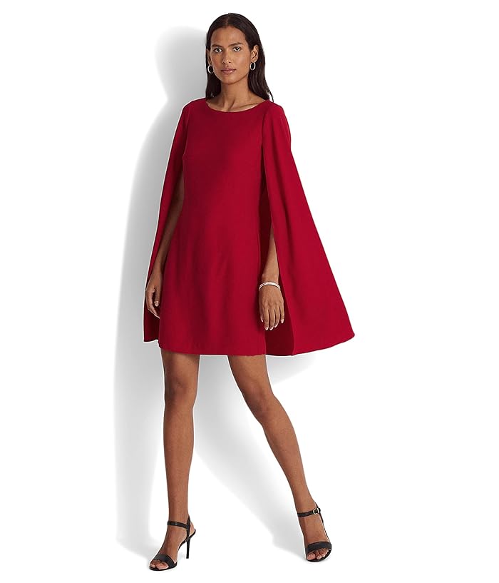 LAUREN Ralph Lauren Cape Georgette Cocktail Dress