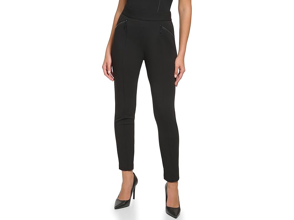 Women's Zippered Pockets Skinny Pants